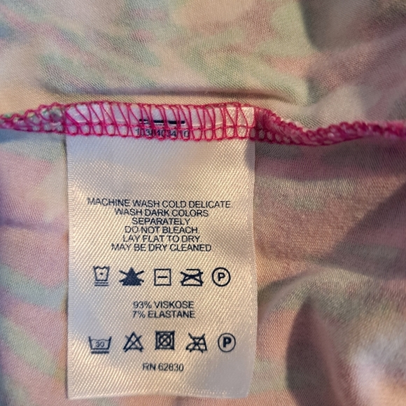 Lands' End women's size 14-16 cross over front top, below knee dress, EUC - Picture 6 of 6